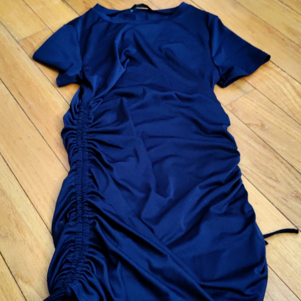 SheIn navy blue dress